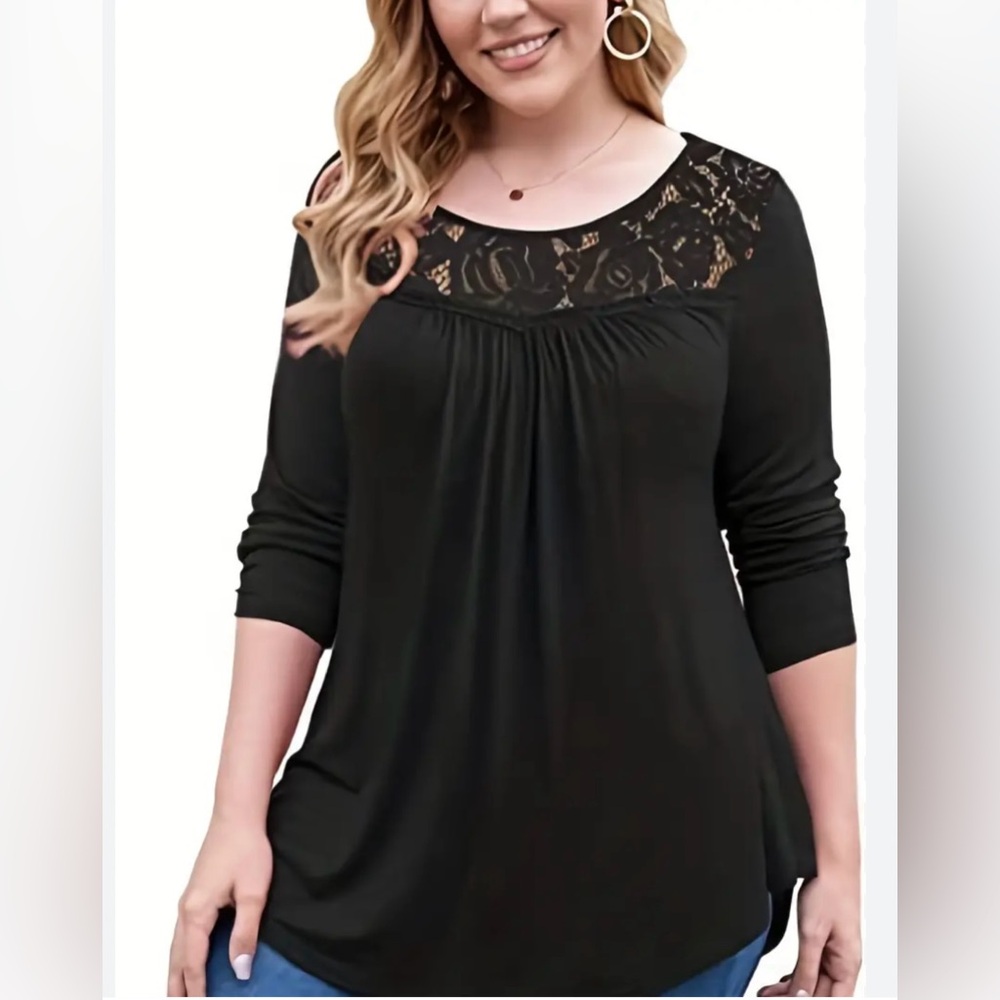 NWT LETDIOSTO … LACE TUNIC ….485